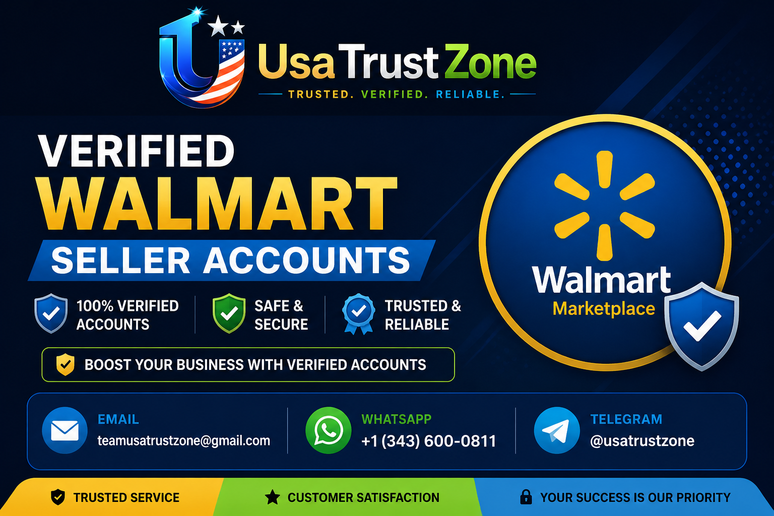 Best Place to Buy Verified Walmart Seller Accounts
